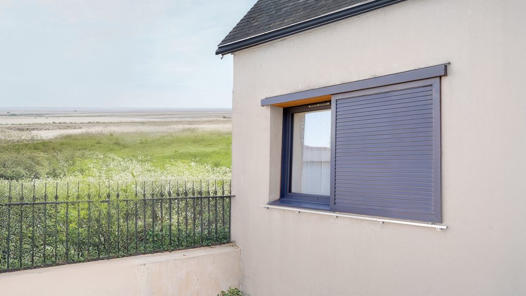 realisation volet coulissant toit ardoise